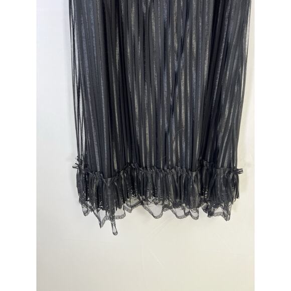 NWT Ever -Pretty Babydoll Victorian Dress Womens 14 Black Ruffle Whimsigoth - Picture 5 of 12